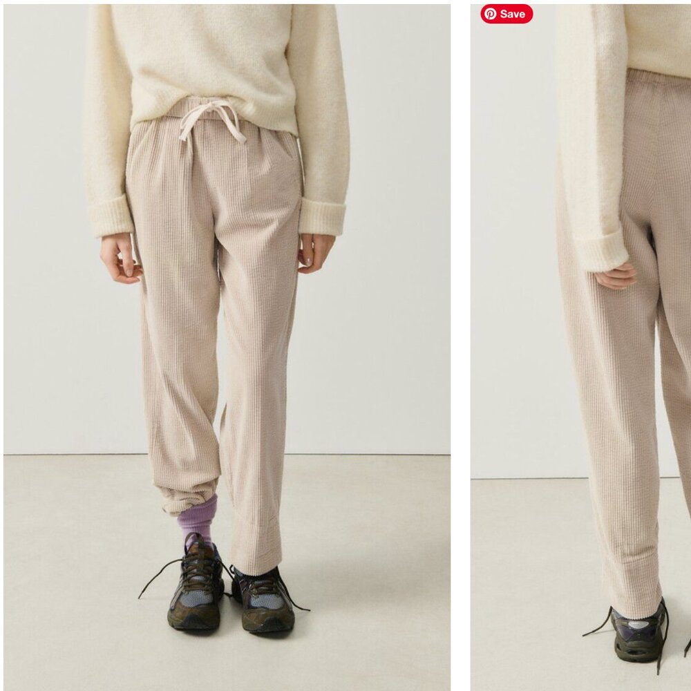 American Vintage Padow Trouser Corduroy color Mastic size small